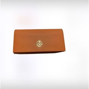 Orange Tory Burch Sunglass Eyeglass Case